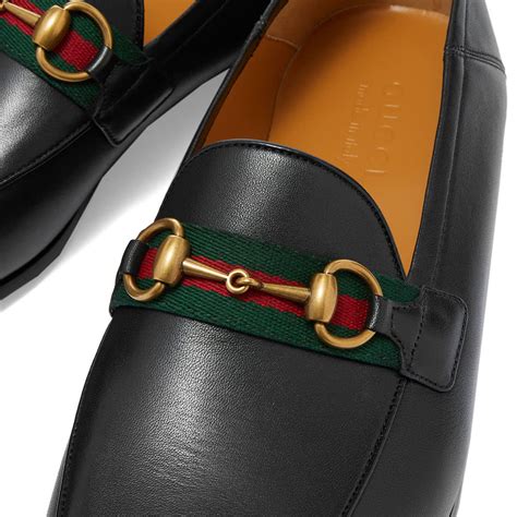 gucci black brixton loafers